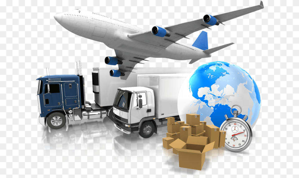 World Logistics Globe Plug In Usb, Aircraft, Truck, Transportation, Trailer Truck Free Transparent Png