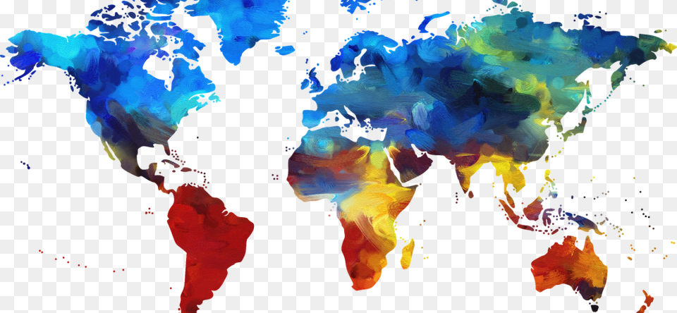 World Map, Art, Modern Art, Person Png Image