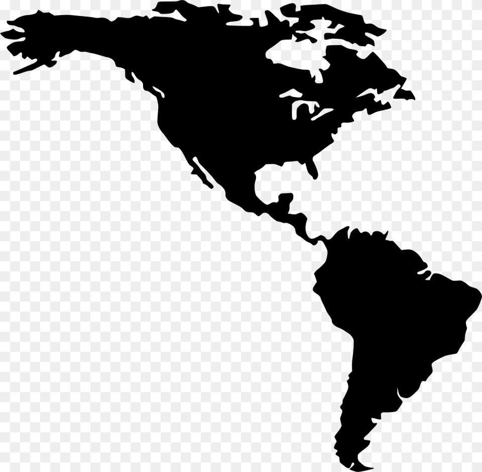 World Map, Gray Png Image