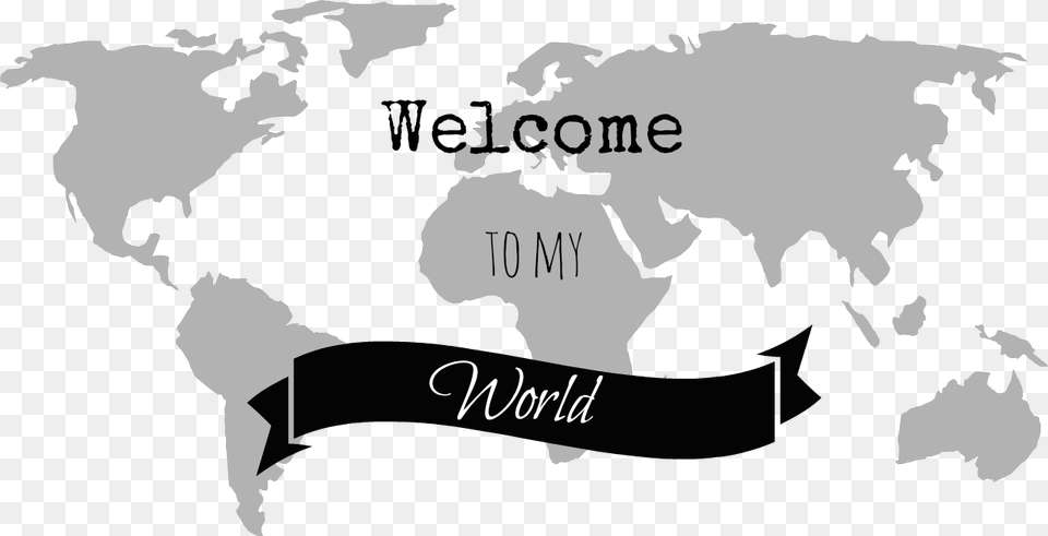 World Map Black And White World Map Background, Chart, Plot Free Png