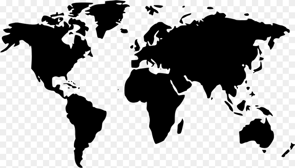 World Map Black World Map, Stencil, Baby, Person, Pet Free Transparent Png