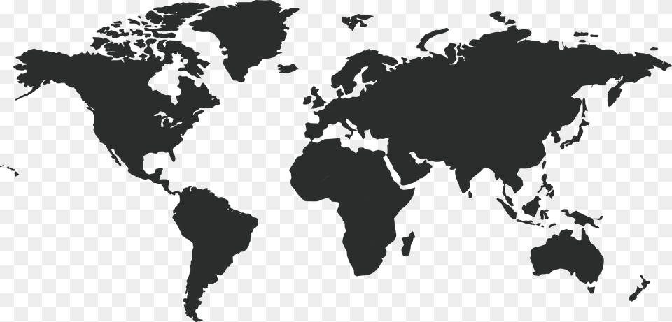 World Map Dark Grey, Chart, Plot, Diagram, Atlas Free Transparent Png