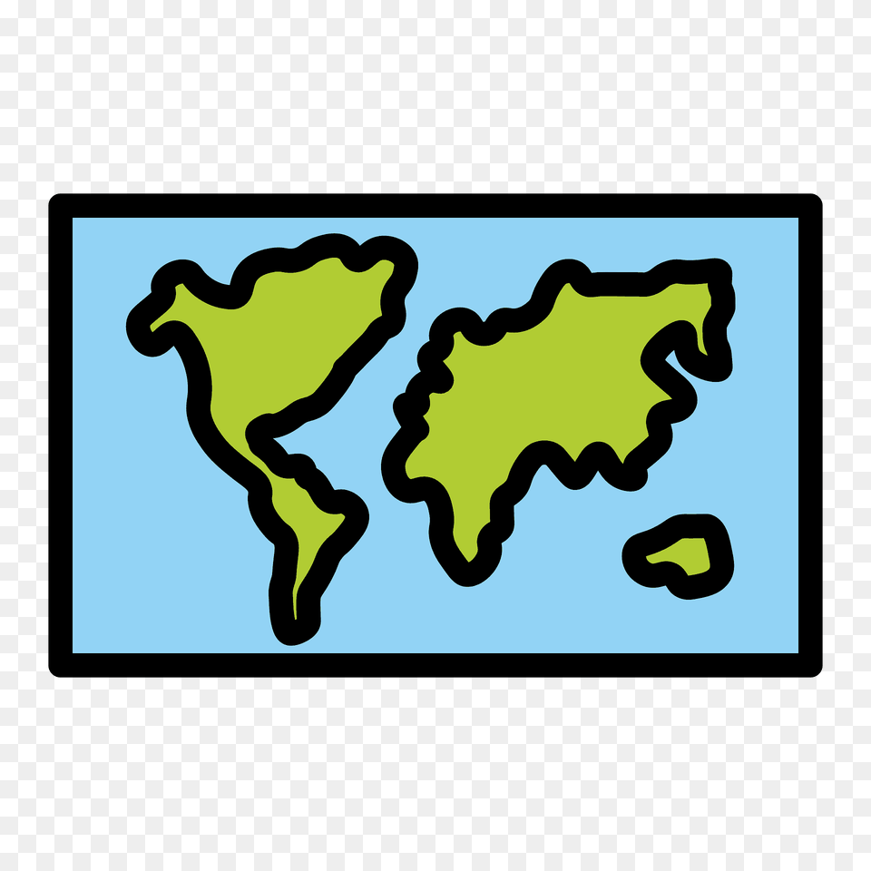 World Map Emoji Clipart, Chart, Plot Png