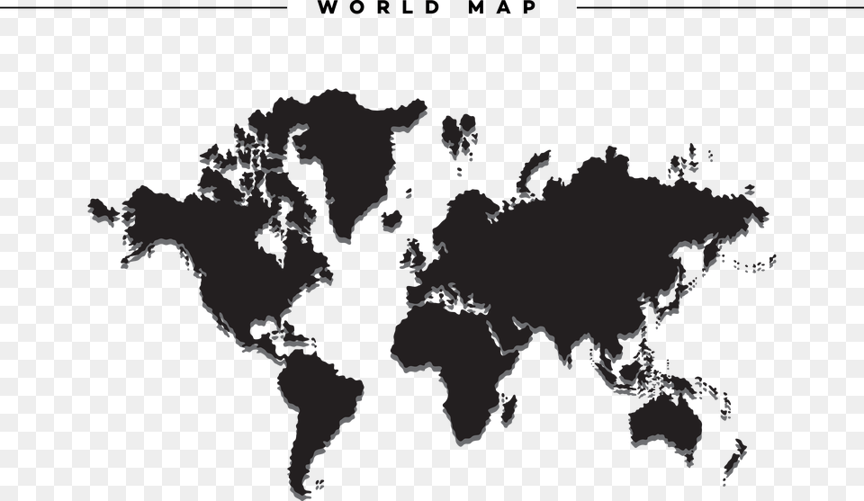 World Map Globe World Map Red Outline, Chart, Plot, Atlas, Diagram Free Png Download