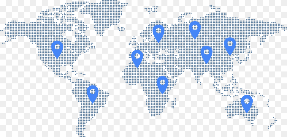 World Map Highlighting Brazil, Blackboard Png