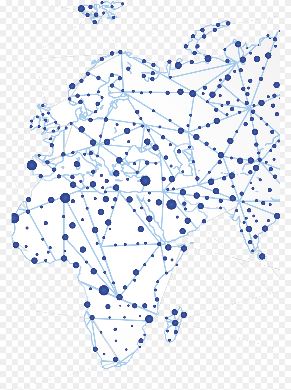 World Map Industrial Spots, Network Png