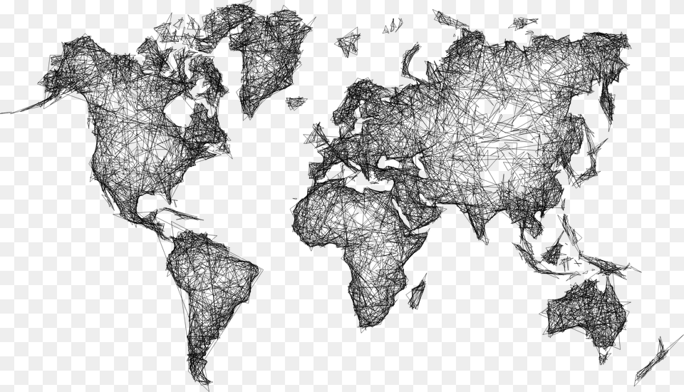 World Map Locations Of Mrs Fields Cookies, Gray Free Png