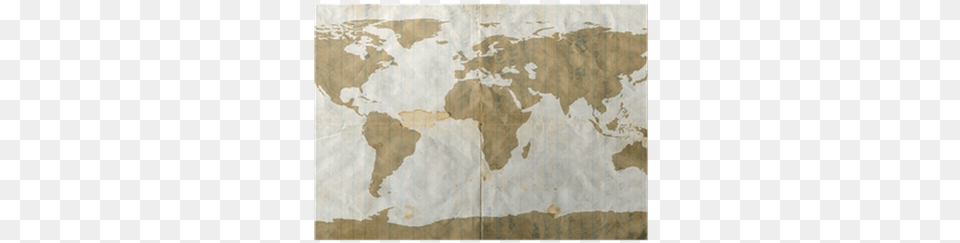 World Map On Dirty Used Loose Leaf Paper World Map, Chart, Plot Free Png