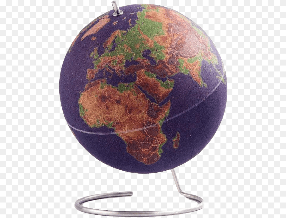 World Map Rotating Globe Hd Quality Coloured Cork Globe, Astronomy, Outer Space, Planet Free Png