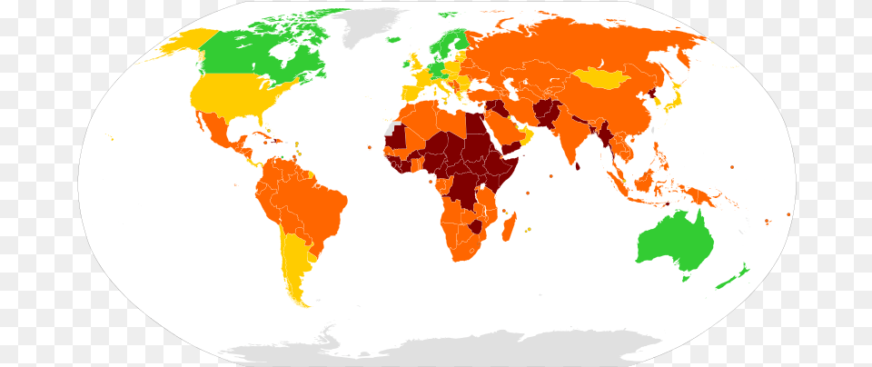 World Map Showing Failed States According To The Countries In The World That Drive, Chart, Plot, Atlas, Diagram Png