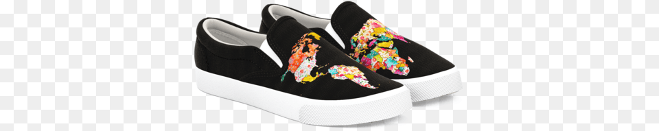 World Map Slip Ons, Canvas, Clothing, Footwear, Shoe Free Transparent Png