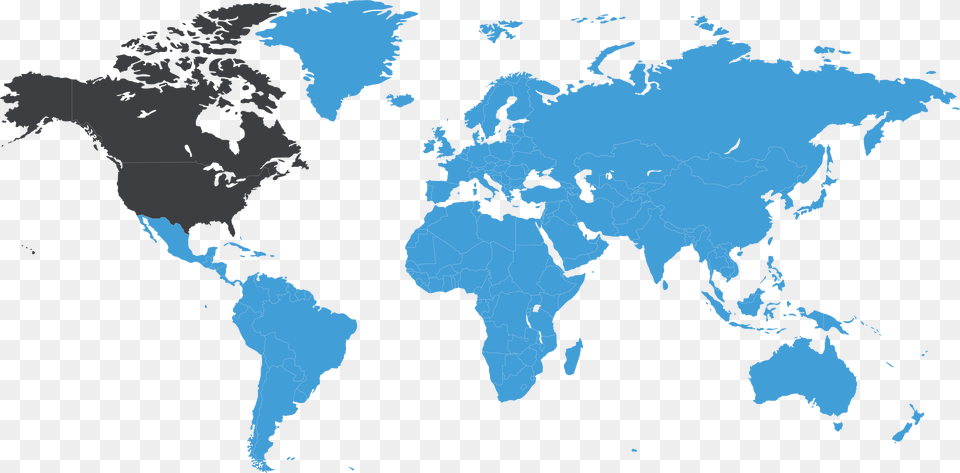World Map Version Techmed3d Flat World Map, Chart, Plot, Atlas, Diagram Png