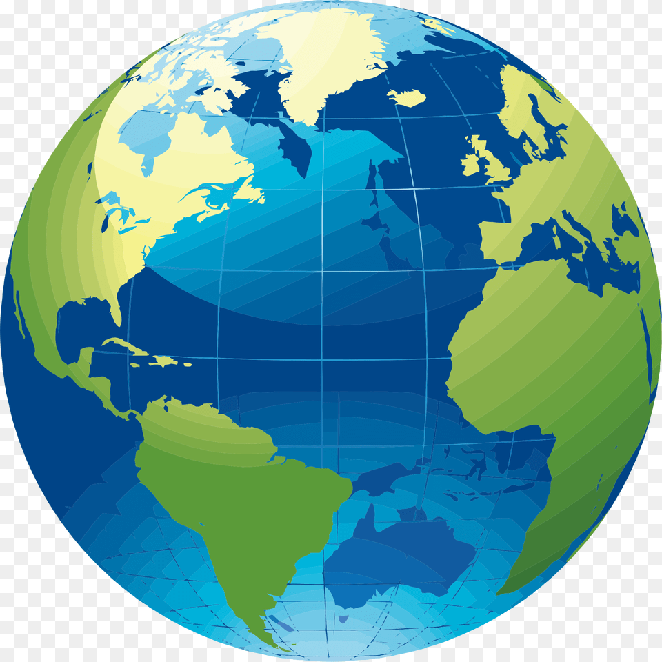 World Map Vivid Clip Arts Globe Usa And Europe, Astronomy, Outer Space, Planet, Sphere Free Png