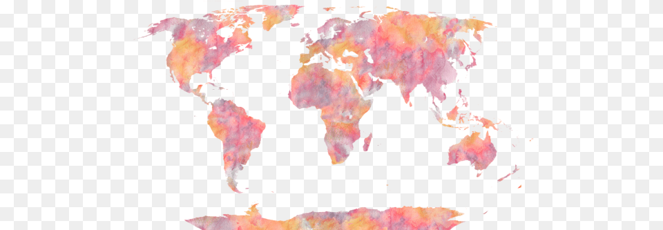 World Map Watercolor Painting Kids T Shirt World Map Watercolor Painting, Person, Chart, Plot Png Image
