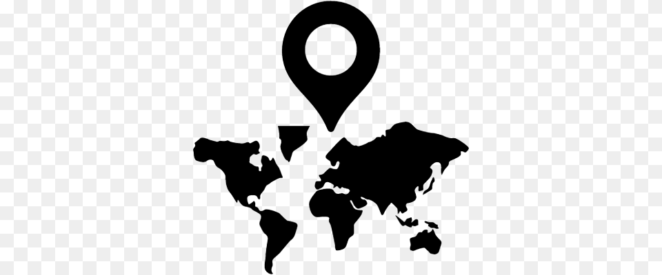 World Map With A Placeholder Vector World Map Logos, Gray Png Image