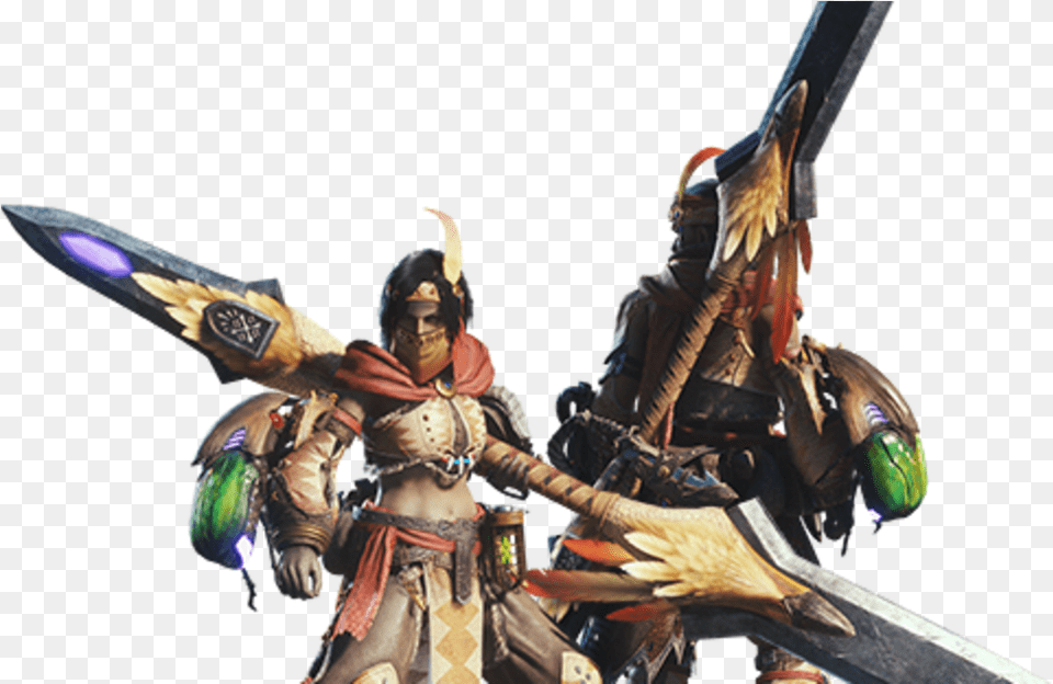 World Monster Hunter World Insect Glaive, Sword, Weapon, Adult, Female Free Png Download