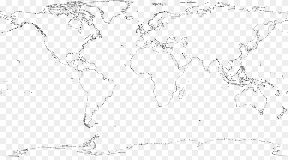 World Objects Land Map Of Out Of School Children, Gray Png Image