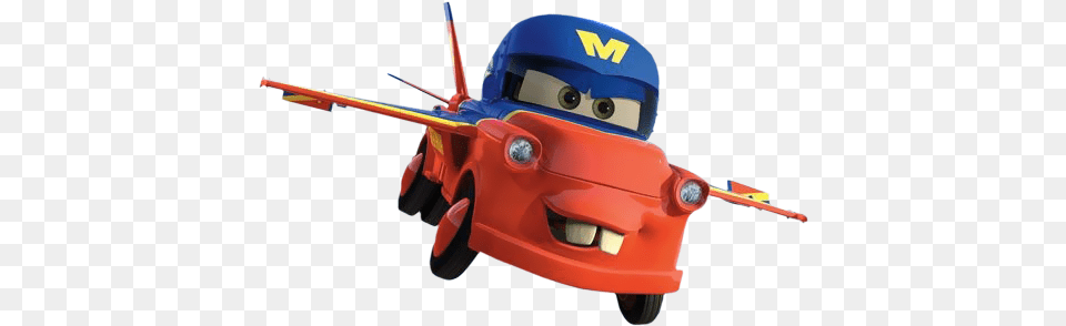 World Of Cars Prsentation Du Personnage Martin Tow Mater Mater Flying, Helmet, Device, Grass, Lawn Free Png Download