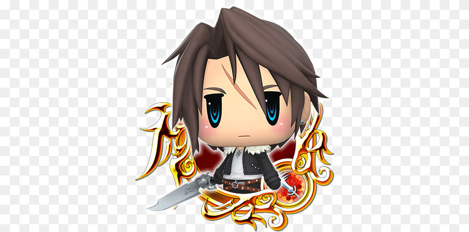 World Of Ff Squall Khux Wiki Kingdom Hearts Medals, Book, Comics, Publication, Adult Png Image