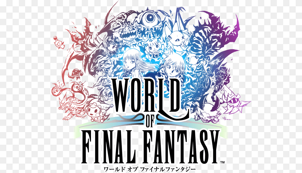 World Of Final Fantasy Logo, Art, Graphics, Advertisement, Poster Free Png Download
