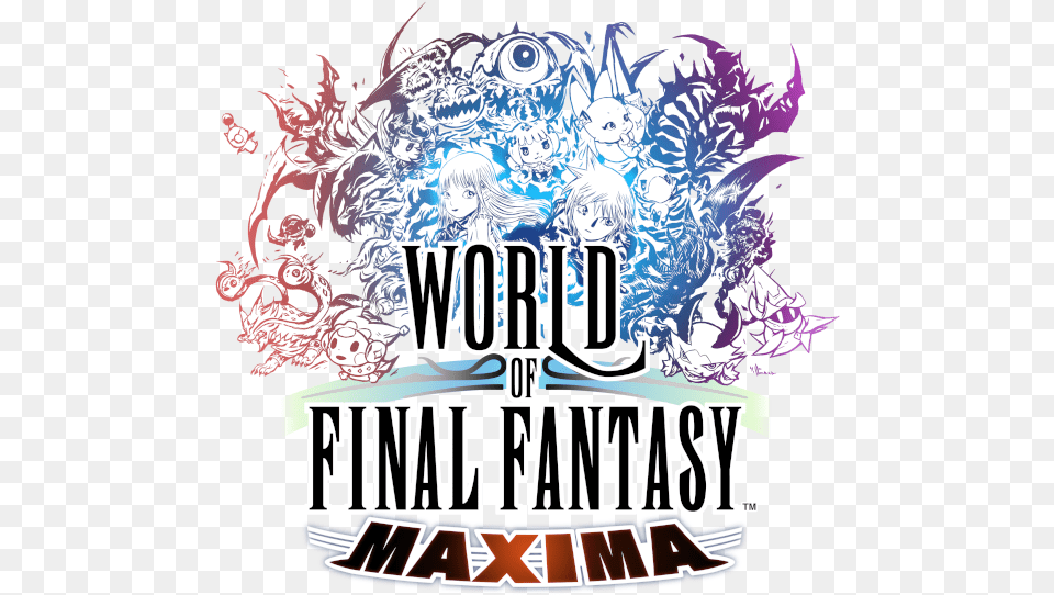 World Of Final Fantasy Maxima Logo, Art, Graphics, Advertisement, Poster Free Png Download