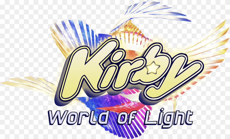 World Of Logo I Created Kirby World Of Light Logo, Art, Graphics Png