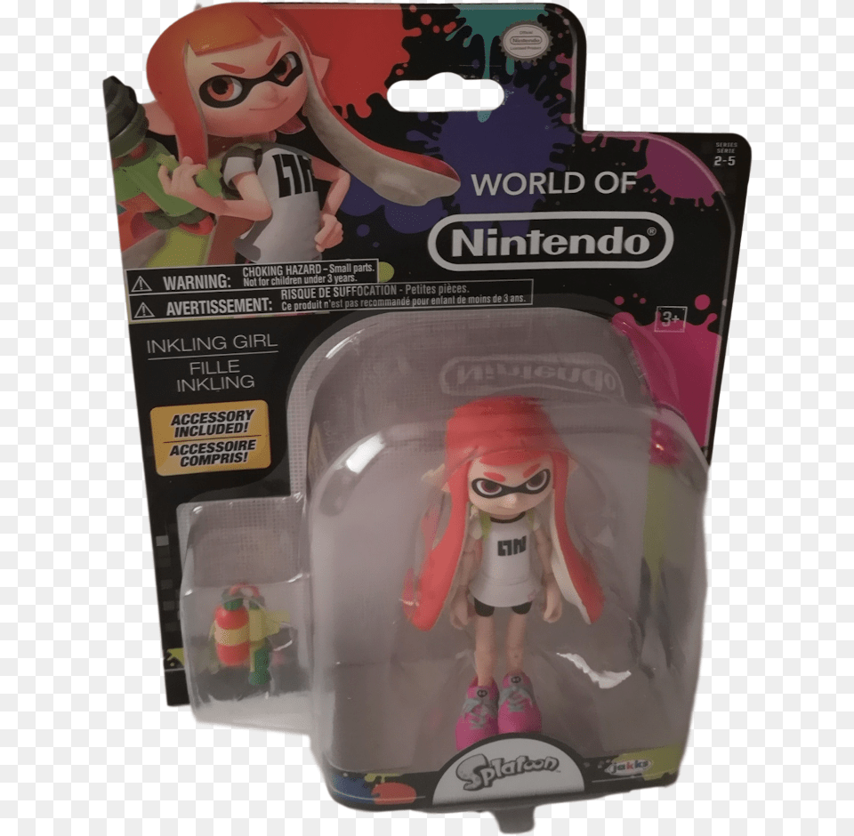 World Of Nintendo Inkling Figure, Figurine, Baby, Person, Face Png