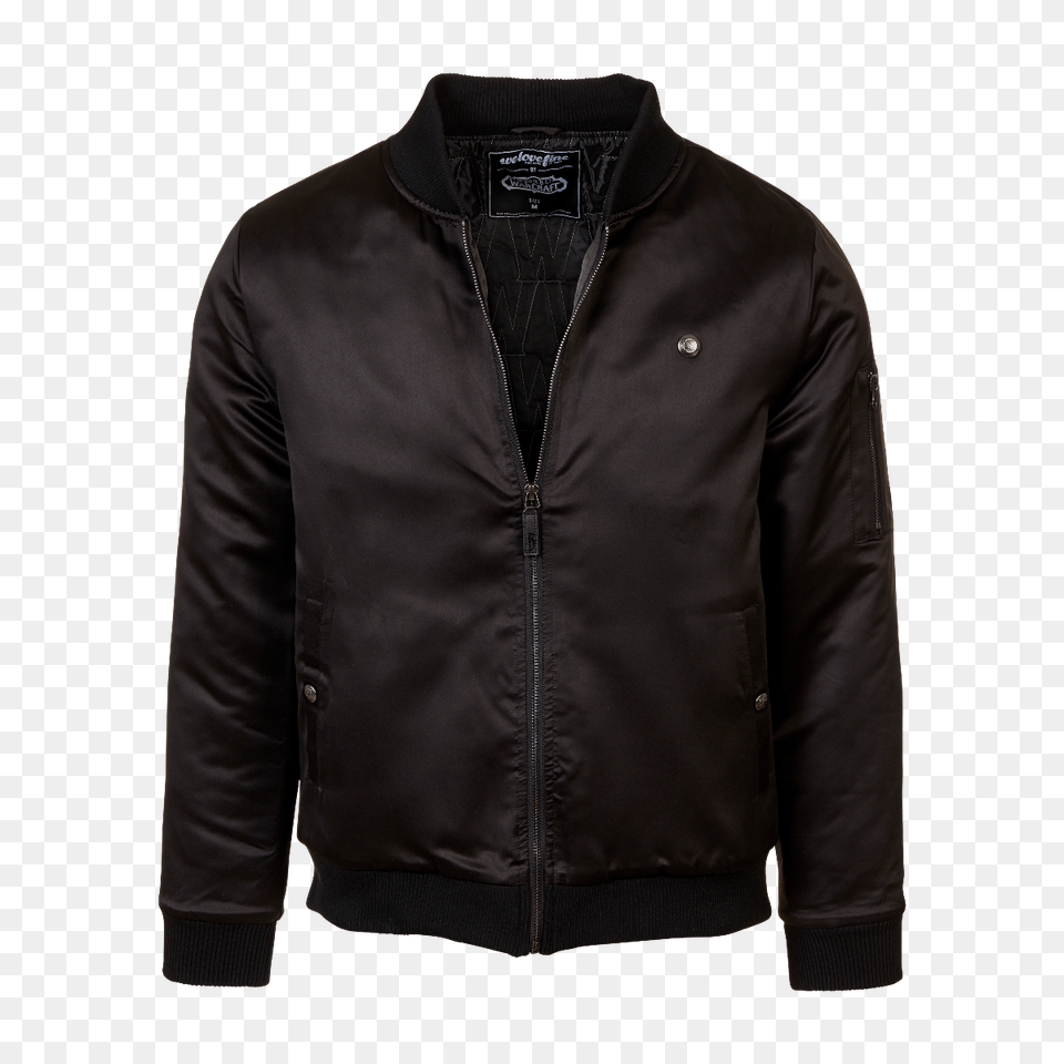 World Of Warcraft Blizzard Adult Bomber Jacket Ebay, Clothing, Coat, Leather Jacket Png Image