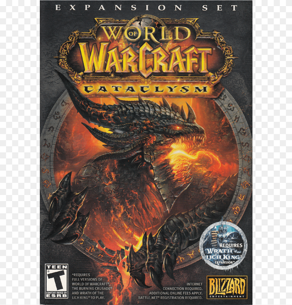 World Of Warcraft Cataclysm Expansion World Of Warcraft Cataclysm Poster Png Image
