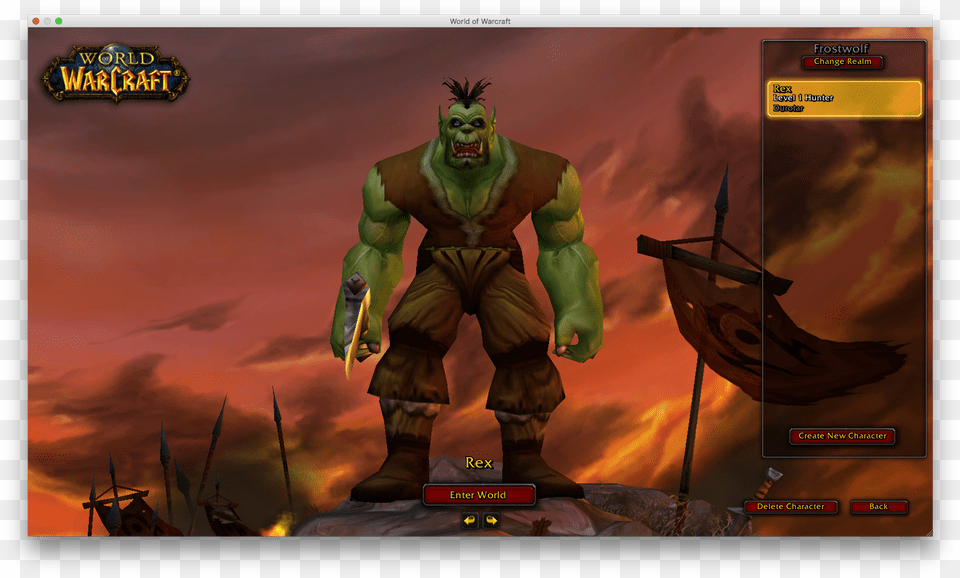 World Of Warcraft Classic Wow Orc Hunter, Spear, Weapon, Adult, Male Free Png