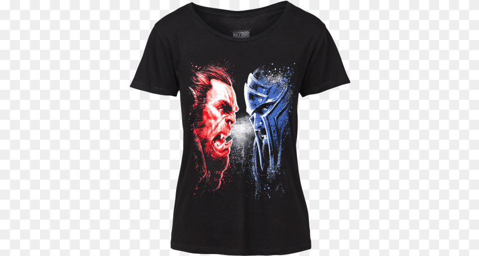 World Of Warcraft Face Off Shirt Wow Face Off Shirt, Clothing, T-shirt, Adult, Female Png