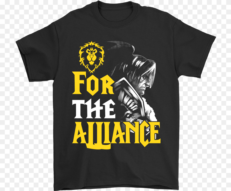 World Of Warcraft For The Alliance Varian Wrynn Shirts Adidas Addicted To Fortnite T Shirt, Clothing, T-shirt, Adult, Female Free Png