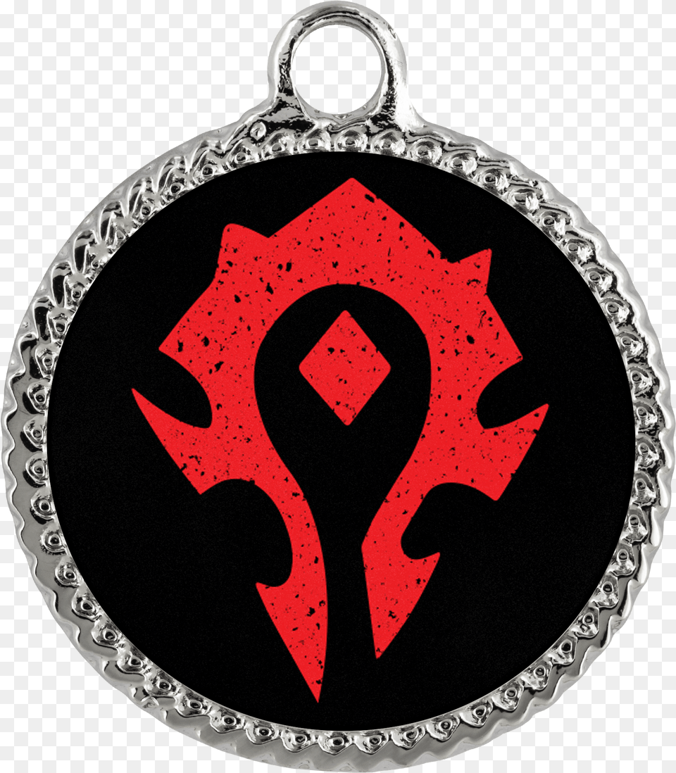 World Of Warcraft For The Horde Alliance Logo World Of Warcraft, Accessories, Plate, Jewelry, Pendant Free Png