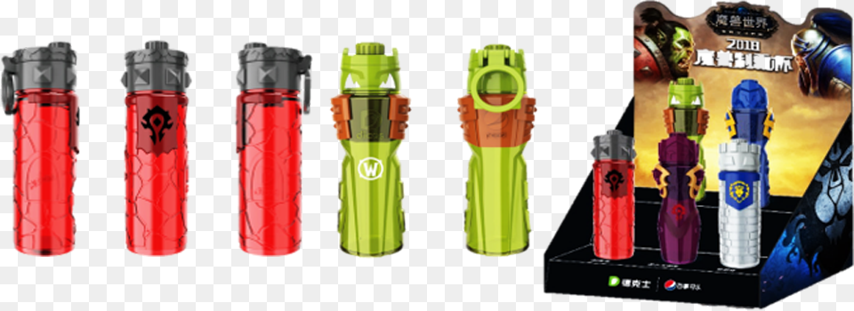 World Of Warcraft Is An Online Game In Which Players Gun Barrel, Bottle, Shaker, Lamp, Person Png Image