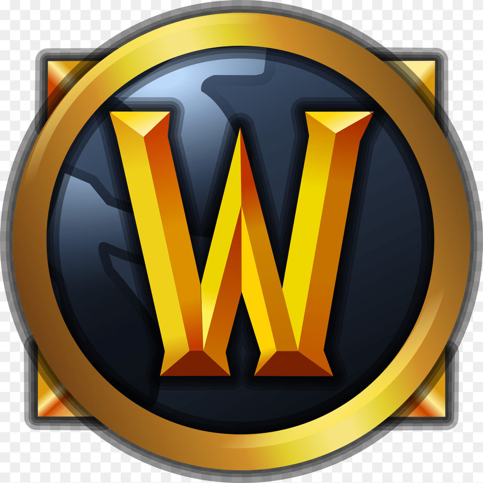 World Of Warcraft Logo Transparent World Of Warcraft Pc Mac, Gold Png