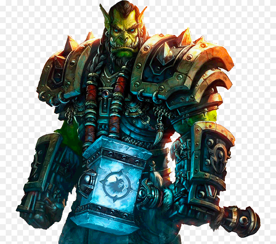 World Of Warcraft Thrall Close Up Orc World Of Warcraft, Adult, Bride, Female, Person Free Png Download