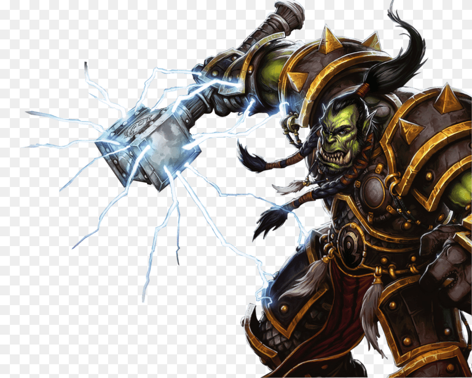 World Of Warcraft Thrall Side View, Adult, Male, Man, Person Free Png