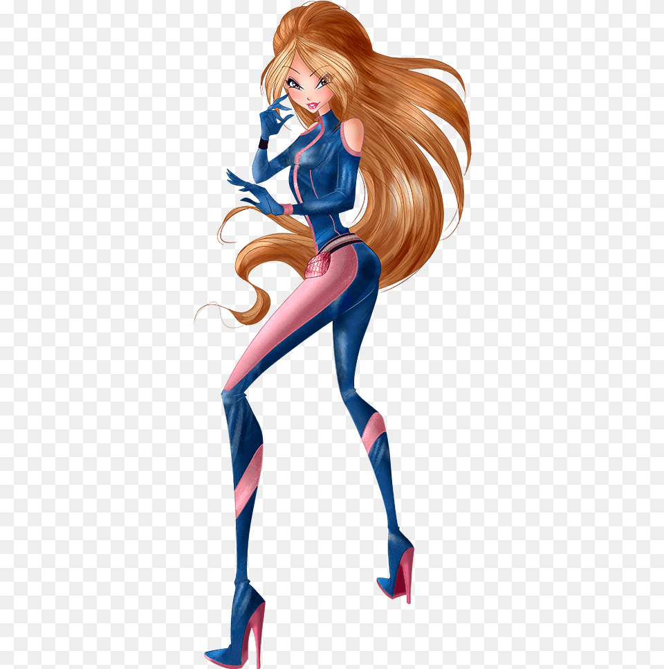 World Of Winx Flora In Spy Outfit Picture World Of Winx Spy, Adult, Shoe, Publication, Person Free Transparent Png