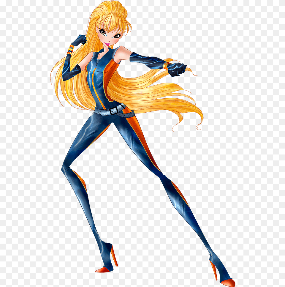 World Of Winx Stella In Spy Outfit Picture World Of Winx Stella, Adult, Book, Comics, Female Free Png Download
