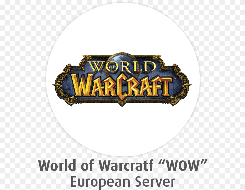 World Of Worldcraft Wow European Server Label, Logo, Symbol, Badge Png