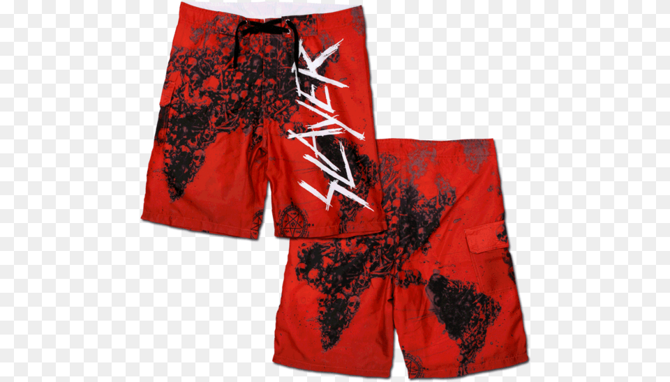 World Painted Blood Board Shorts Slayer World Painted Blood Shirt, Clothing, Swimming Trunks, Adult, Male Png