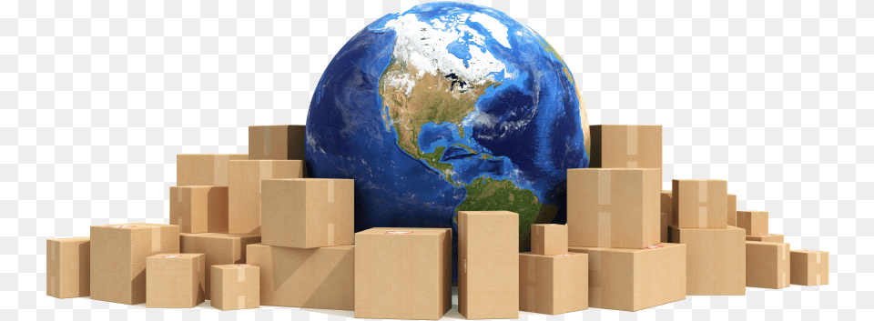 World Shipping, Sphere, Box, Cardboard, Carton Free Png Download