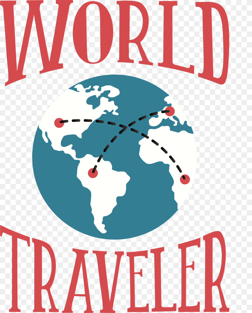 World Traveler Svg Cut File Poster, Book, Publication, Astronomy, Outer Space Png Image