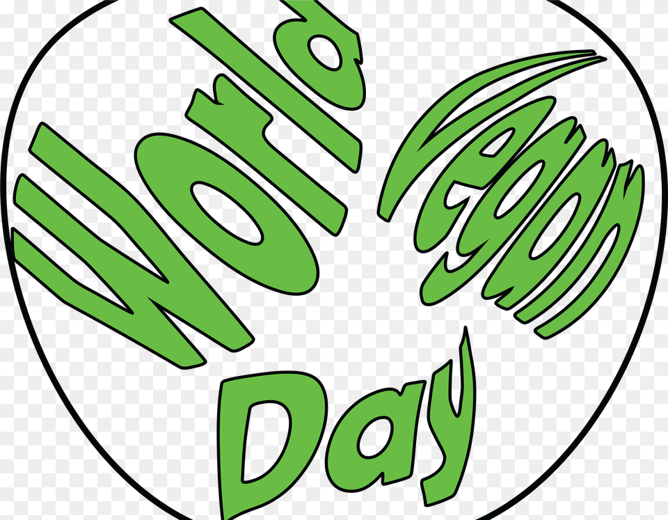World Vegan Day Illustration Design, Green, Logo, Text Png