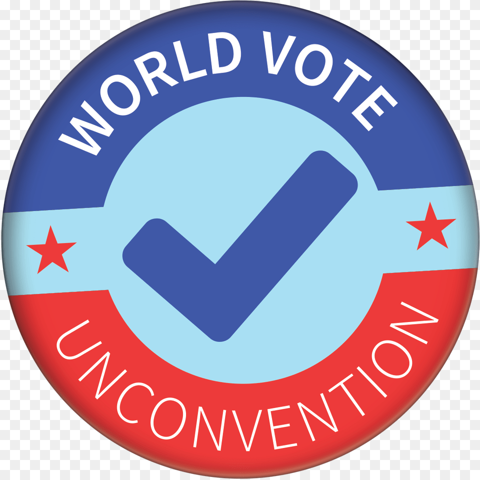 World Vote The Unconvention, Logo, Symbol, Sign, Disk Png