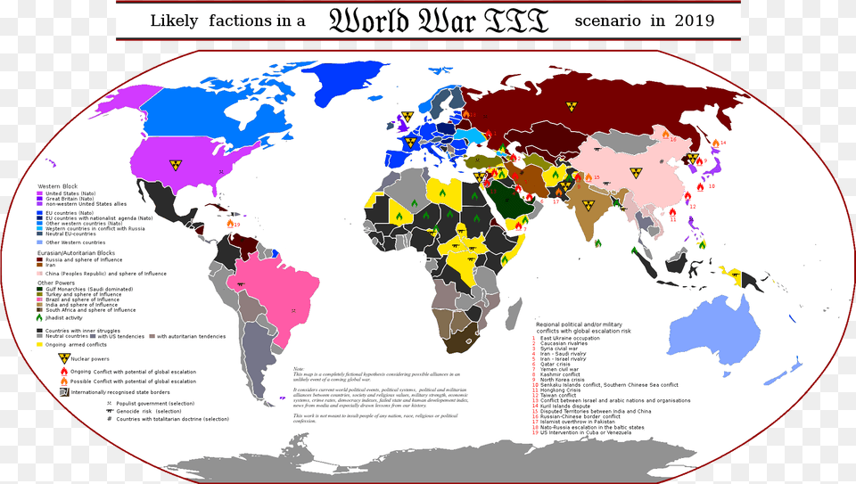 World War Iii Possible Alliances Britannia World Map, Chart, Plot, Atlas, Diagram Png