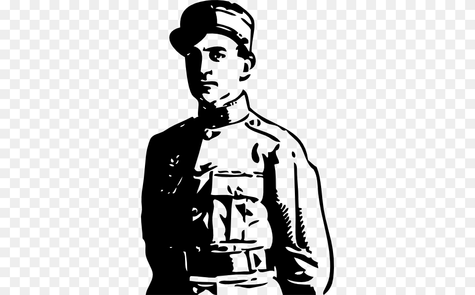 World War Officer Clip Art, Stencil, Adult, Male, Man Free Transparent Png