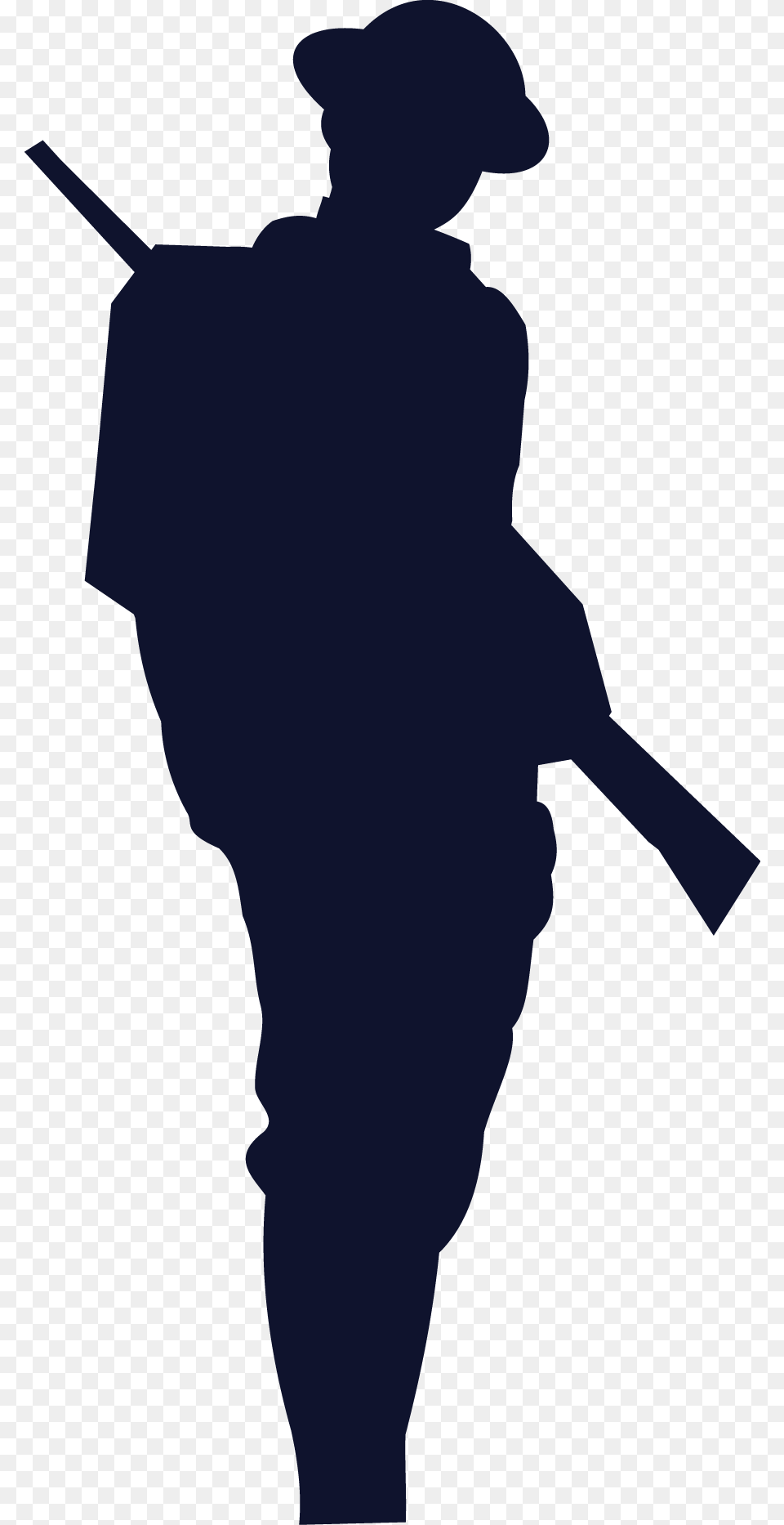 World War One Silhouette, Adult, Male, Man, Person Free Png Download