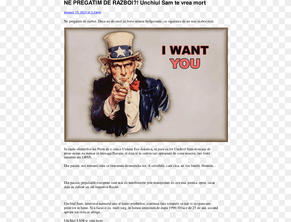 World War We Need You Uncle Sam, Portrait, Photography, Person, Head Free Transparent Png