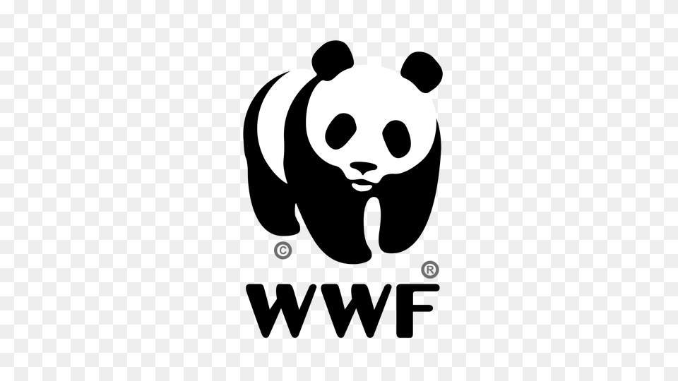 World Wide Fund For Nature Logo Organization Logo, Stencil, Animal, Bear, Giant Panda Free Png Download
